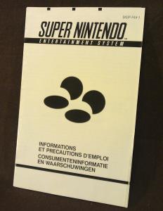 Super Nintendo Informations Et Précautions d'Emploi SNSP-FAH-1 (1)
